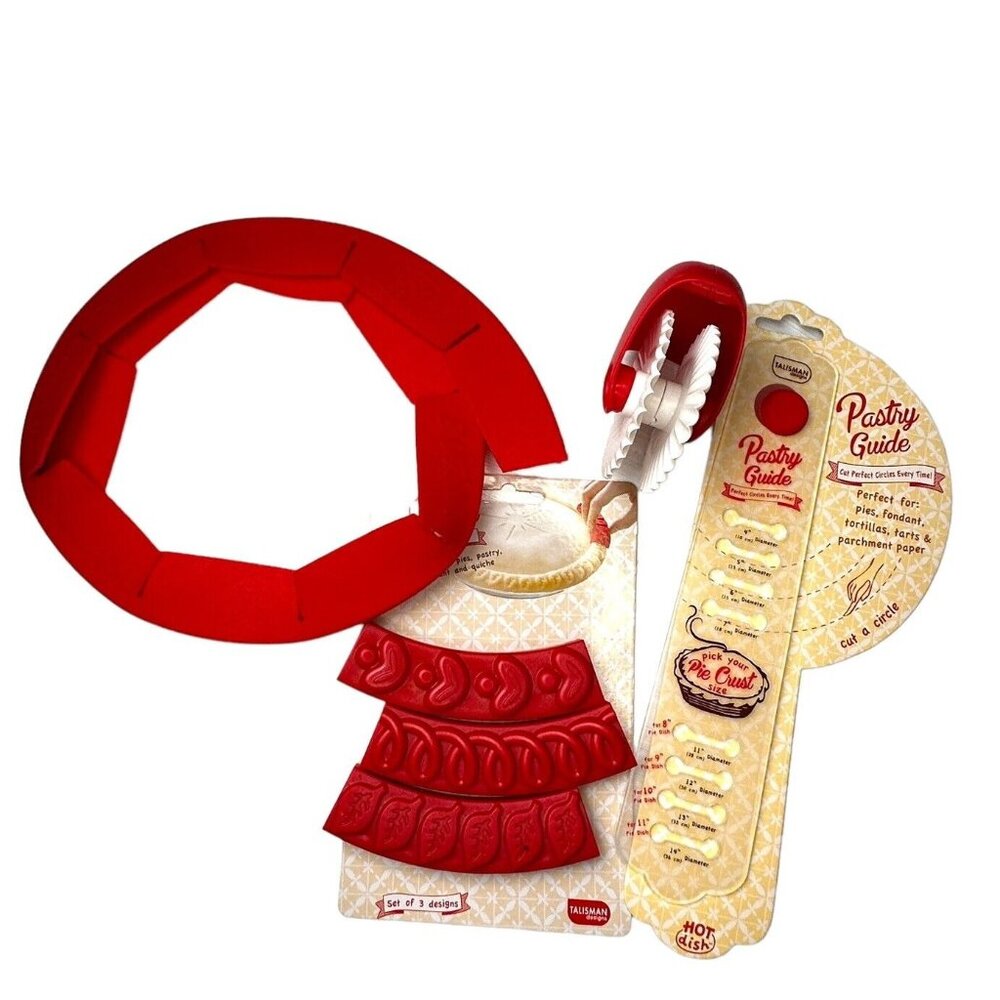 Talisman Designs Pastry Guide & Stamps Set For Crusts Pies Fondant & Tarts